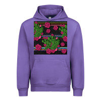 Tulip mexican rose and cactus seamless pattern Urban Hoodie - BundleAndBundleShop
