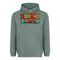 Sage Western Christmas Mama Claus Heavyweight Hoodie - RanaPortraitStore