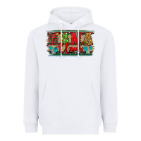 White Western Christmas Mama Claus Heavyweight Hoodie - RanaPortraitStore