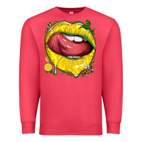 Cardinal lemon lips with leopard Premium Sweatshirt - texasbilliewilder