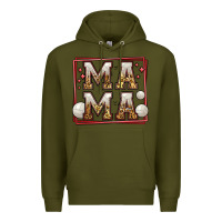 Army Green volleyball mama Premium Hoodie - Jasminsmagicworld