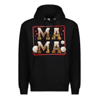 Black volleyball mama Premium Hoodie - Jasminsmagicworld
