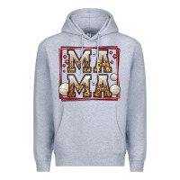 Heather Grey volleyball mama Premium Hoodie - Jasminsmagicworld