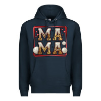 Navy volleyball mama Premium Hoodie - Jasminsmagicworld