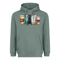 Sage labrador retriever dog coffee cups Heavyweight Hoodie - texasbilliewilder