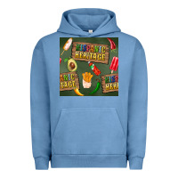 Pigment Pebble Blue hispanic heritage seamless pattern Urban Hoodie - BundleAndBundleShop