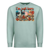 Seafoam i'm just here for the snacks american football Premium Sweatshirt - Zillion Design Studio