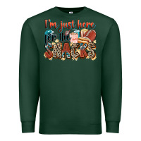Sports Green i'm just here for the snacks american football Premium Sweatshirt - Zillion Design Studio