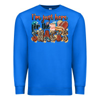 True Royal i'm just here for the snacks american football Premium Sweatshirt - Zillion Design Studio
