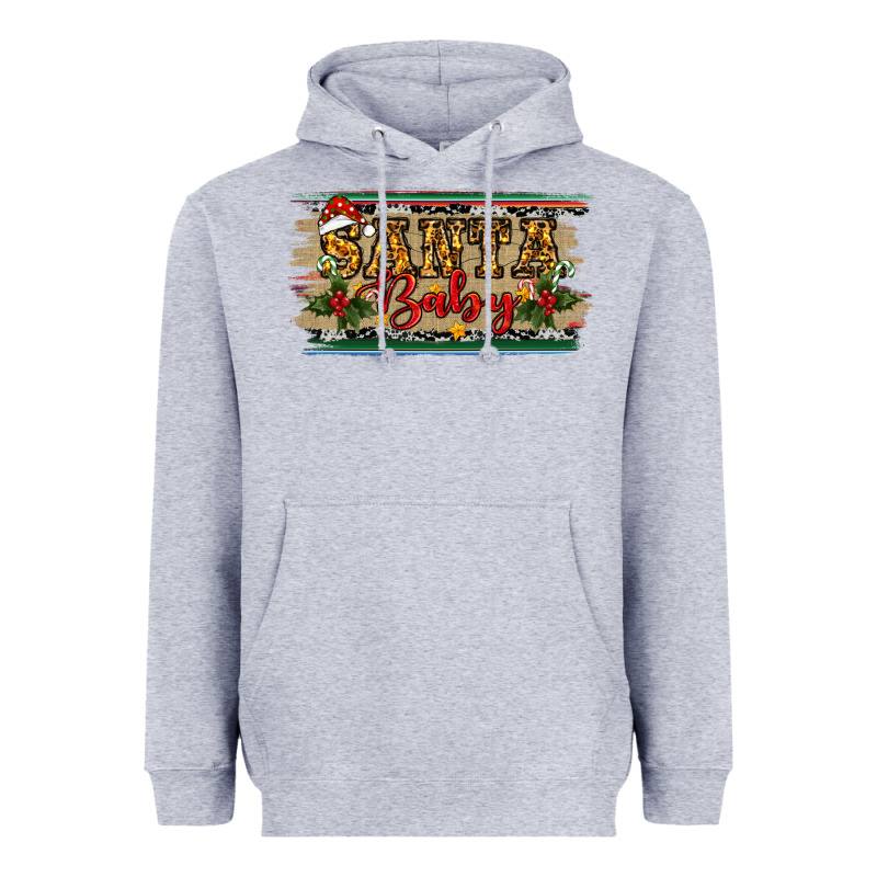 Santa Baby Western Christmas Heavyweight Hoodie by RanaPortraitStore | Teevron