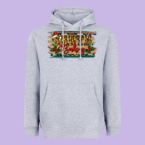 Santa Baby Western Christmas Heavyweight Hoodie Designed By Ranaportraitstore
