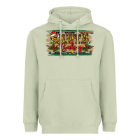 Matcha Santa Baby Western Christmas Heavyweight Hoodie - RanaPortraitStore