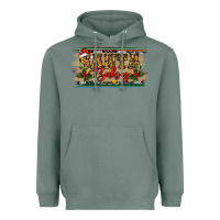 Sage Santa Baby Western Christmas Heavyweight Hoodie - RanaPortraitStore