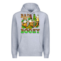 Heather Grey bad and boozy with beer Premium Hoodie - AdoDesignShop