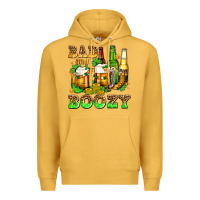 Mustard bad and boozy with beer Premium Hoodie - AdoDesignShop