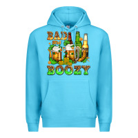 Ocean Blue bad and boozy with beer Premium Hoodie - AdoDesignShop