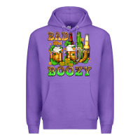 Purple bad and boozy with beer Premium Hoodie - AdoDesignShop