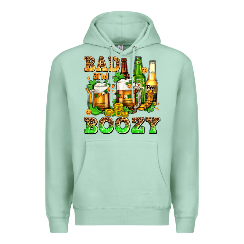 Bad And Boozy With Beer Premium Hoodie by AdoDesignShop | Teevron