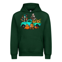 Forest Green cactus pumpkin truck fall Urban Hoodie - JahusDesignShop