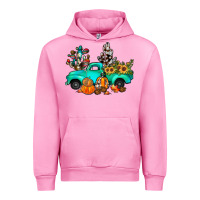 Fuchsia Pink cactus pumpkin truck fall Urban Hoodie - JahusDesignShop