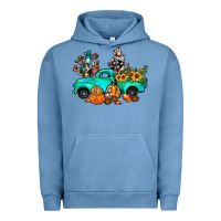 Pigment Pebble Blue cactus pumpkin truck fall Urban Hoodie - JahusDesignShop