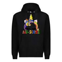 Black autism au some  unicorn Premium Hoodie - AdoDesignShop