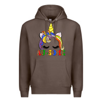 Coffee autism au some  unicorn Premium Hoodie - AdoDesignShop