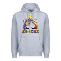 Heather Grey autism au some  unicorn Premium Hoodie - AdoDesignShop
