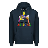 Navy autism au some  unicorn Premium Hoodie - AdoDesignShop