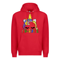Red autism au some  unicorn Premium Hoodie - AdoDesignShop