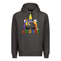 Smoke autism au some  unicorn Premium Hoodie - AdoDesignShop