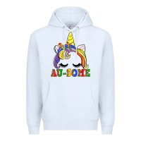 White autism au some  unicorn Premium Hoodie - AdoDesignShop