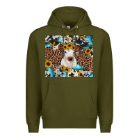 Army Green western calf Premium Hoodie - JahusDesignShop
