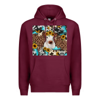 Burgundy western calf Premium Hoodie - JahusDesignShop