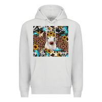 Dove Grey western calf Premium Hoodie - JahusDesignShop