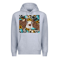 Heather Grey western calf Premium Hoodie - JahusDesignShop