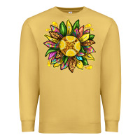 Antique Gold lemon sunflower Premium Sweatshirt - texasbilliewilder