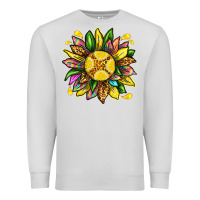 Dove Grey lemon sunflower Premium Sweatshirt - texasbilliewilder