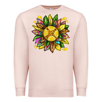 Pale Pink lemon sunflower Premium Sweatshirt - texasbilliewilder