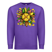Purple lemon sunflower Premium Sweatshirt - texasbilliewilder
