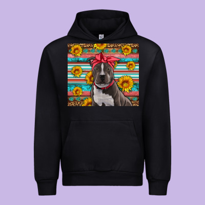 Western Pitbull Urban Hoodie Designed By Artiststas