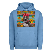 Pigment Pebble Blue western pitbull Urban Hoodie - Artiststas