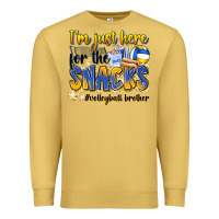 Antique Gold i'm just here for the snacks #volleyball brother Premium Sweatshirt - Zillion Design Studio