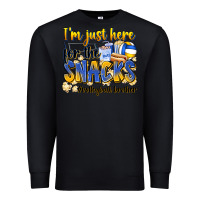 Black i'm just here for the snacks #volleyball brother Premium Sweatshirt - Zillion Design Studio