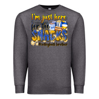 Charcoal Heather i'm just here for the snacks #volleyball brother Premium Sweatshirt - Zillion Design Studio