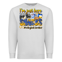 Dove Grey i'm just here for the snacks #volleyball brother Premium Sweatshirt - Zillion Design Studio