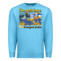 Ocean Blue i'm just here for the snacks #volleyball brother Premium Sweatshirt - Zillion Design Studio