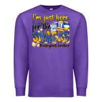 Purple i'm just here for the snacks #volleyball brother Premium Sweatshirt - Zillion Design Studio