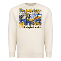 Sandshell i'm just here for the snacks #volleyball brother Premium Sweatshirt - Zillion Design Studio