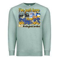 Seafoam i'm just here for the snacks #volleyball brother Premium Sweatshirt - Zillion Design Studio